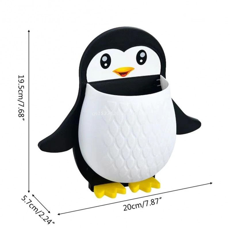 Cute Penguin Storage Holder Wall Mounted