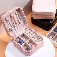 Portable Jewellery Box Organizer for Earrings Necklace Ring Lipstick Travel Jewelry Storage Boxes