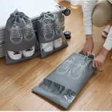 2 pcs  Portable Shoe Organizer Drawstring Bag