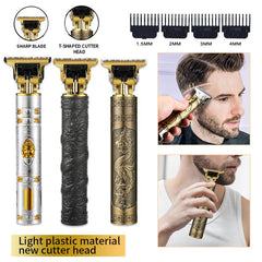 Branded T9 Vintage Beard Trimmer Professional Hair Cut Shaving Machine USB Rechargeable Wireless