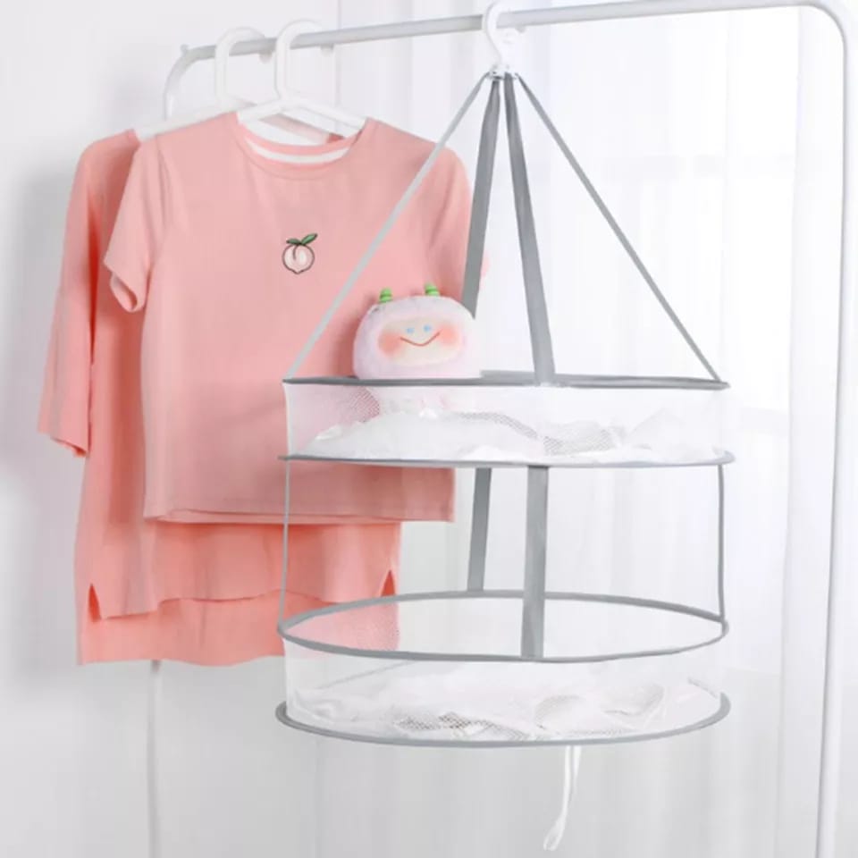 Foldable Pop Up Mesh Baskets Easy Open Laundry Clothes Hamper Basket