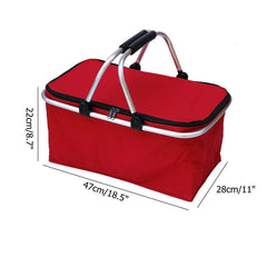 Portable Outdoor Picnic Storage Basket 30L