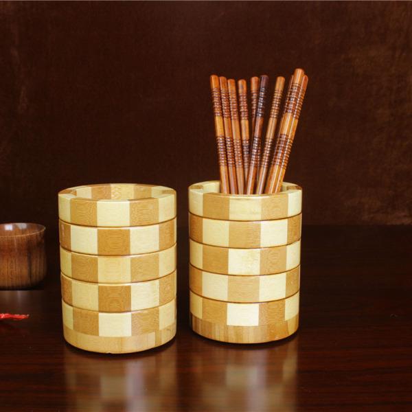 Bamboo Utensil Cutlery Holder