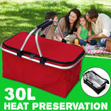 Portable Outdoor Picnic Storage Basket 30L