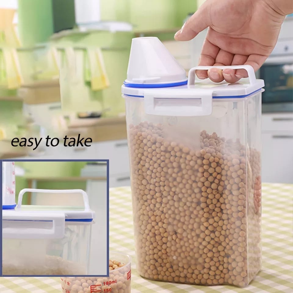 2KG Portable Plastic Moisture proof  Food Storage Bucket