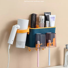 Multi-functional Punch Free Tooth Brush Hanging Holder Home Supplies Storage Rack