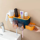 Multi-functional Punch Free Tooth Brush Hanging Holder Home Supplies Storage Rack