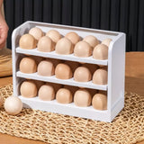 30 Grid Egg Holder for Refrigerator 3-Layer Egg Storage Container