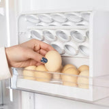 30 Grid Egg Holder for Refrigerator 3-Layer Egg Storage Container