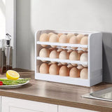 30 Grid Egg Holder for Refrigerator 3-Layer Egg Storage Container