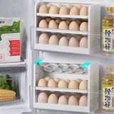 30 Grid Egg Holder for Refrigerator 3-Layer Egg Storage Container