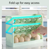 30 Grid Egg Holder for Refrigerator 3-Layer Egg Storage Container