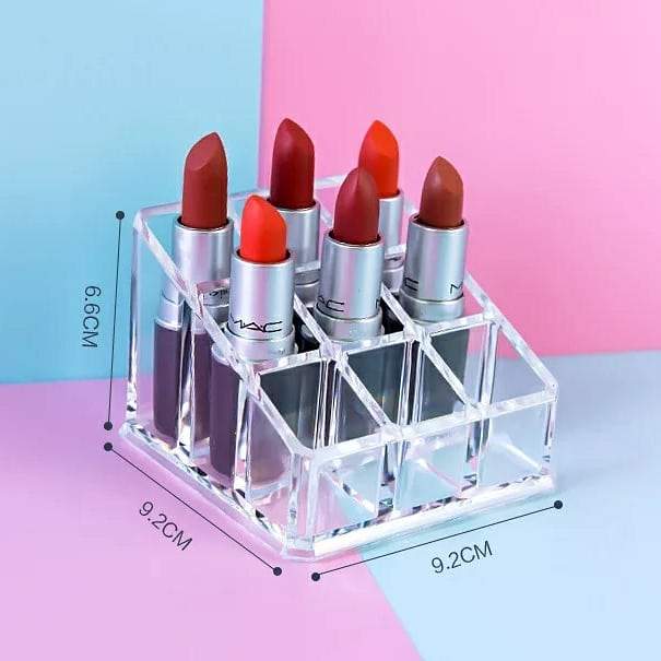 Acrylic 9 Grid Lipstick Organizer