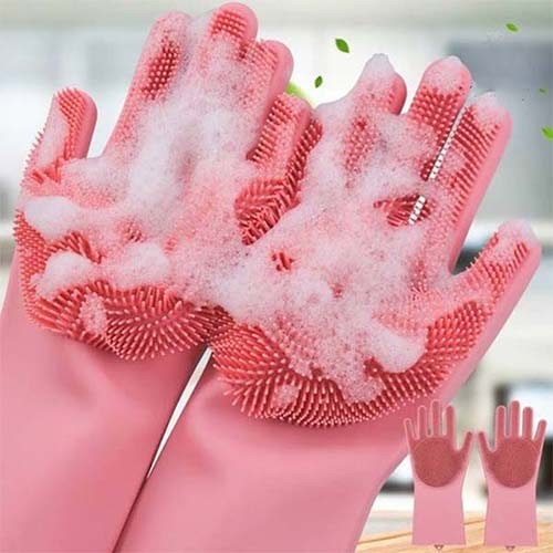 Magic Washing Gloves - Pair Of Silicone Washing Gloves