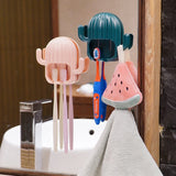 Wall Toothbrush Holder Cactus Shape