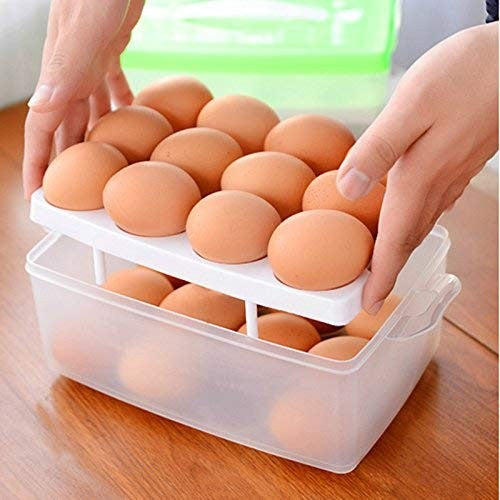 24 Grid Egg Holder Double Layer Storage Box