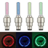 2 Pcs Car Wheel LED Light, Motorcycle Bike Tire Vale Cap