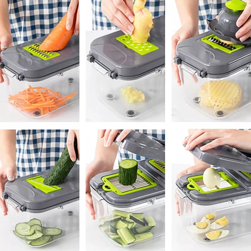 Vegetable Chopper Colander Basket Cutter
