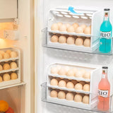 30 Grid Egg Holder for Refrigerator 3-Layer Egg Storage Container