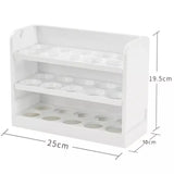 30 Grid Egg Holder for Refrigerator 3-Layer Egg Storage Container