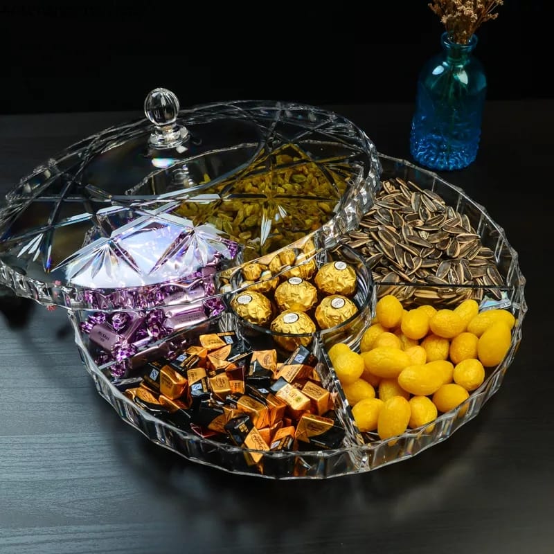 Acrylic Dry Fruit Storage Box with Lid