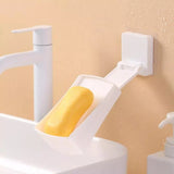 Dream Lifestyle Soap Dish Holder, Wall-Mounted Soap Holder Foldable Soap Box