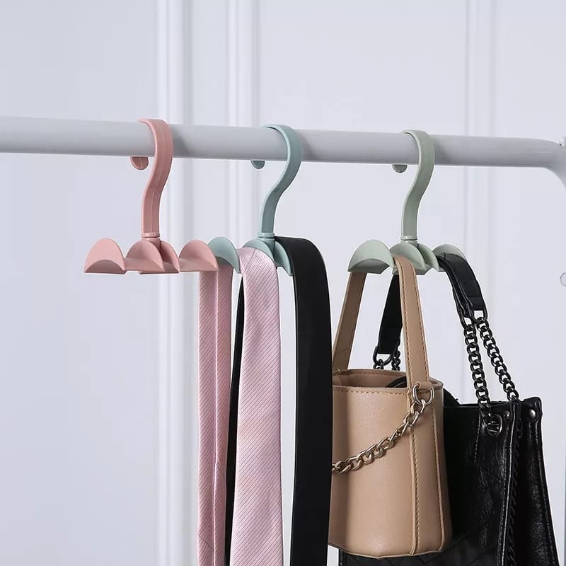 360-Degree Rotation Closet Hanger Handbag Storage Purse Hanging Rack