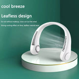 Bladeless Neck- Fan, 360° Cool-ing Necklace Fan 3 Speeds Hanging Neck- Fan,