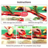 6 In 1 Mandoline Slicer Vegetable Cutter