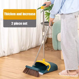 Broom and Dustpan Set for Home, 180 Degree Rotating Broom Set Indoor,