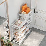 Adjustable Shoe Rack Organizer With Storage Shelf