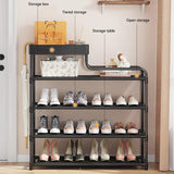 Adjustable Shoe Rack Organizer With Storage Shelf