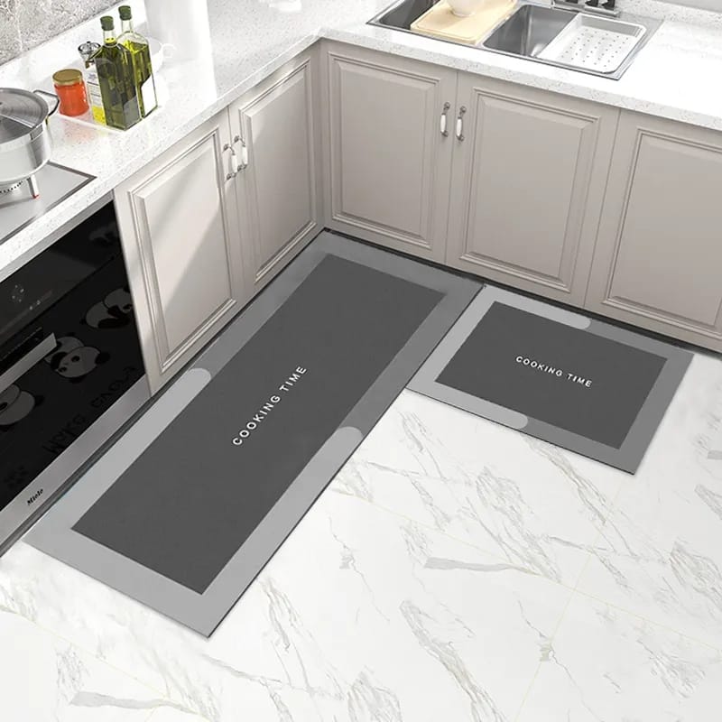 2Pcs Set Kitchen Floor Mat Non Slip-B